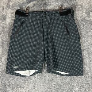 Navaeh Zoic Shorts Mens Medium 7 inch Inseam Black Polka Dots Cycling Outdoors